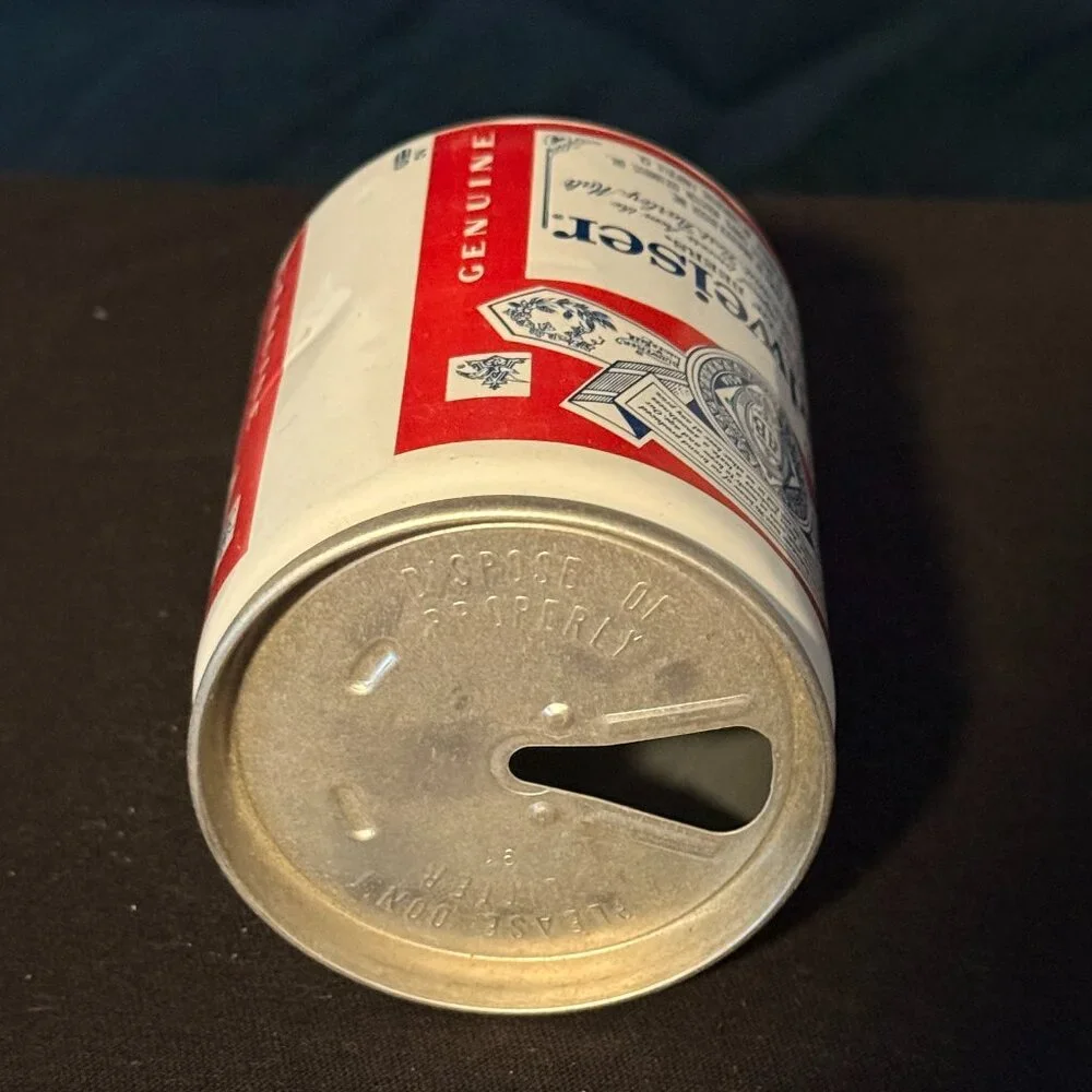 Budweiser Vintage beer can - 8oz